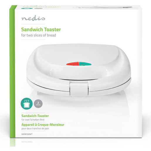 Nedis Toaster, Sandwichmaker KASM100WT Nedis Toaster, Sandwichmaker KASM100WT